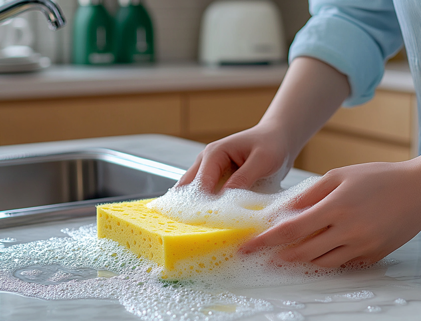 Comprehensive Kitchen Cleaning Sponge Solution for A Korean Restaurant Chain